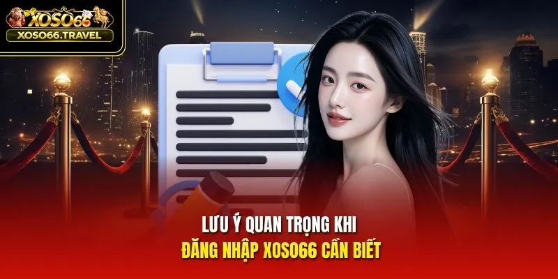 Lưu ý quan trọng khi đăng nhập XOSO66 cần biết